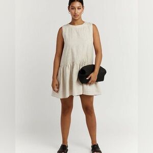 DISSH joie natural linen babydoll dress. NWT. US size 2. $75
